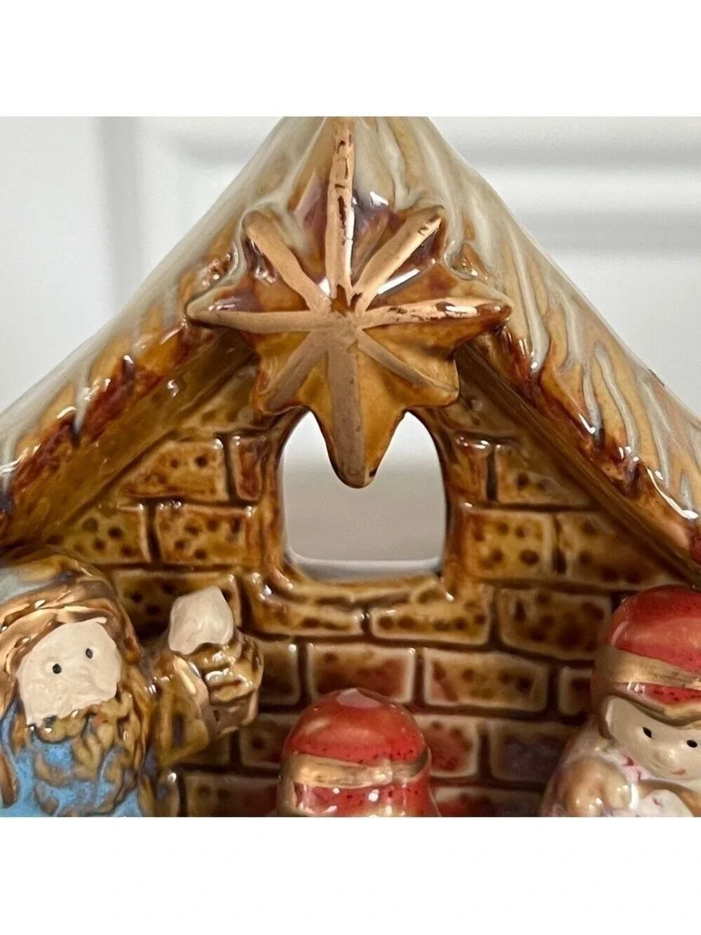 Vintage Miniature Nativity Scene